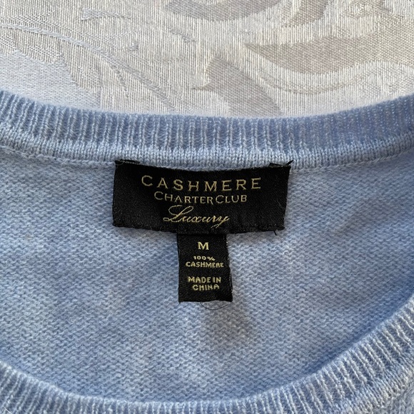 Light blue cashmere sweater, size M - Picture 2 of 3